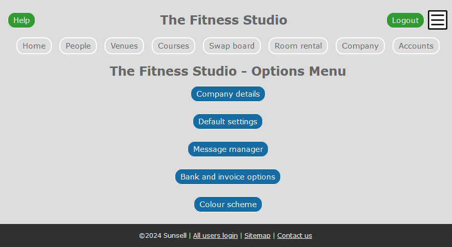 Class Swap Software Images - Admin company page